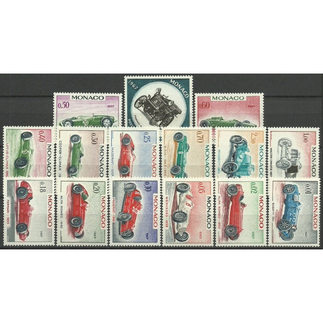 Monaco 1967 - Masini de curse, serie neuzata