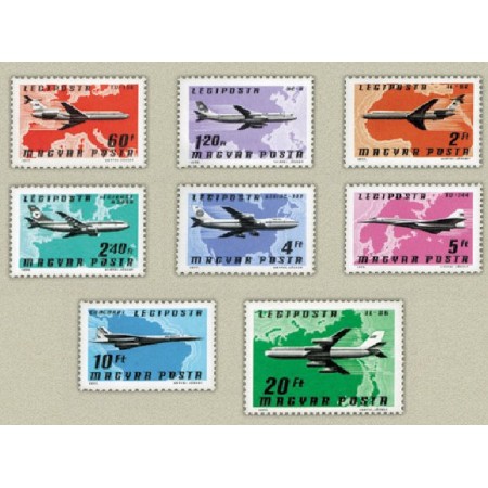 Ungaria 1977 - Aviatie, posta aeriana, serie neuzata Ungaria 1977 - Aviatie, posta aeriana, serie neuzata