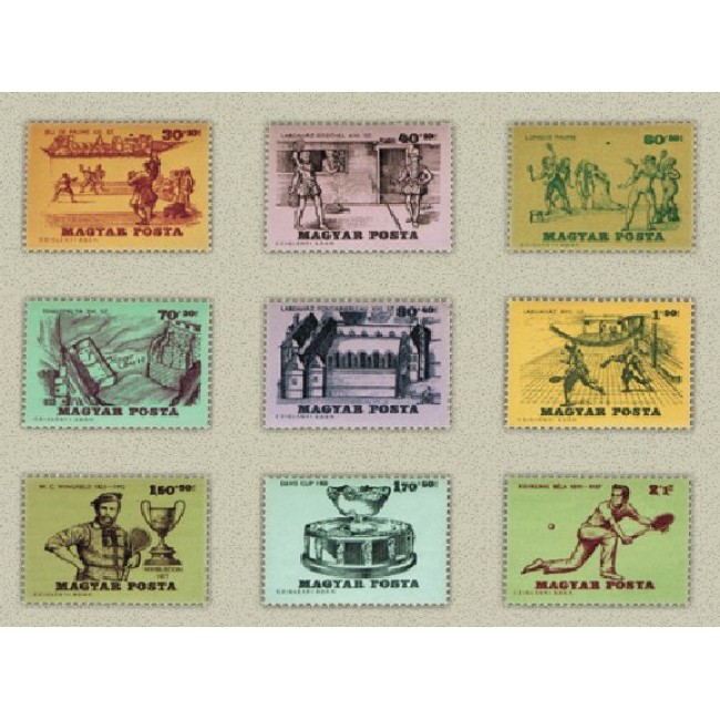 Ungaria 1965 - istoria tenisului, sport, serie neuzata
