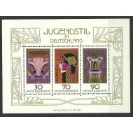 Bundes 1977 - Jugendstil, arta, bloc neuzat
