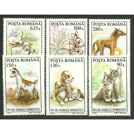 1994 - pui de animale domestice, serie neuzata