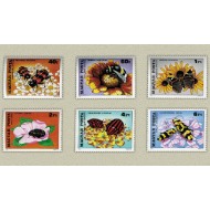 Ungaria 1980 - Flori (XII), insecte, serie neuzata
