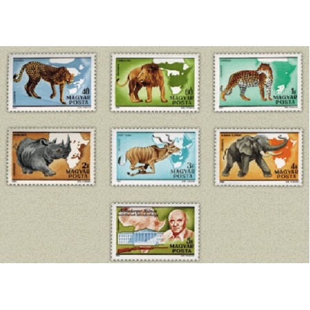Ungaria 1981 - Fauna Africana, animale, serie neuzata Ungaria 1981 - Fauna Africana, animale, serie neuzata