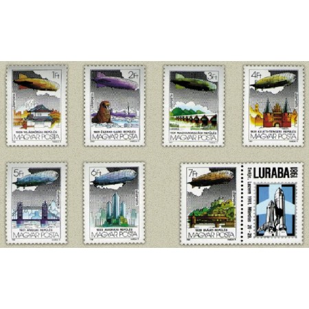 Ungaria 1981 - Zeppelin, serie neuzata Ungaria 1981 - Zeppelin, serie neuzata