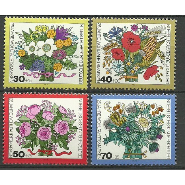 Berlin 1974 - buchete flori, serie neuzata