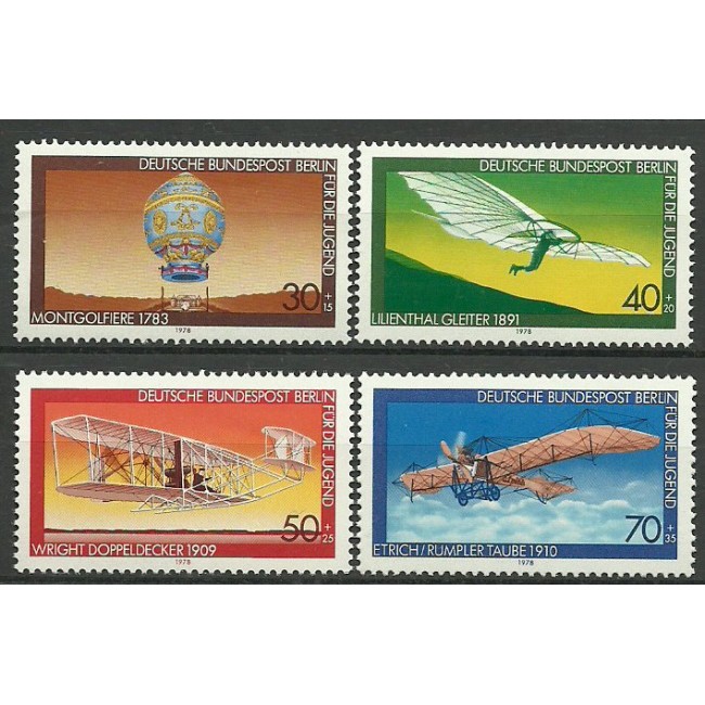 Berlin 1978 - Aviație, istoria zborului, avioane, serie neuzata Berlin 1978 - Aviație, istoria zborului, avioane, serie neuzata