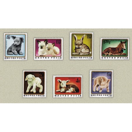 Ungaria 1974 - Pui de animale, serie neuzata Ungaria 1974 - Pui de animale, serie neuzata