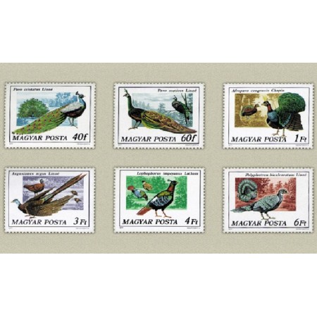 Ungaria 1977 - Pasari, pauni, serie neuzata Ungaria 1977 - Pasari, pauni, serie neuzata