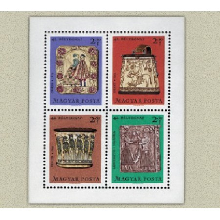Ungaria 1969 - Ziua marcii postale 42, bloc neuzat Ungaria 1969 - Ziua marcii postale 42, bloc neuzat