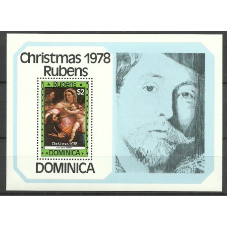 Dominica 1978 - Craciun, Rubens, colita neuzata Dominica 1978 - Craciun, Rubens, colita neuzata