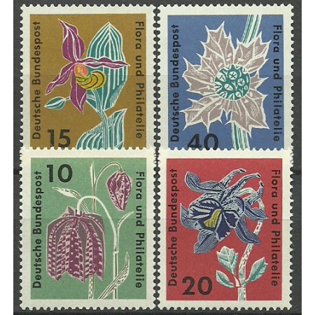 Bundes 1963 - Flori, serie neuzata Bundes 1963 - Flori, serie neuzata