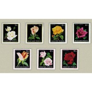 Ungaria 1982 - Flori, trandafiri, serie neuzata