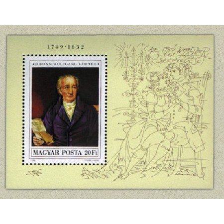 Ungaria 1982 - Goethe, colita neuzata Ungaria 1982 - Goethe, colita neuzata