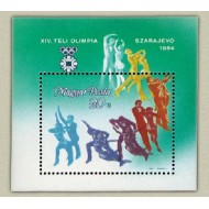 Ungaria 1983 - Jocurile Olimpice Sarajevo, colita neuzata