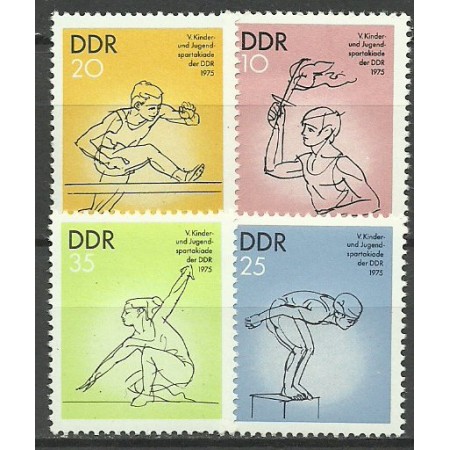 DDR 1975 - Sport, spartakiada, serie neuzata DDR 1975 - Sport, spartakiada, serie neuzata