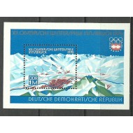 DDR 1975 - Jocurile Olimpice Innsbruck, colita neuzata