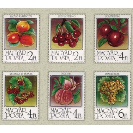 Ungaria 1986 - Fructe, serie neuzata