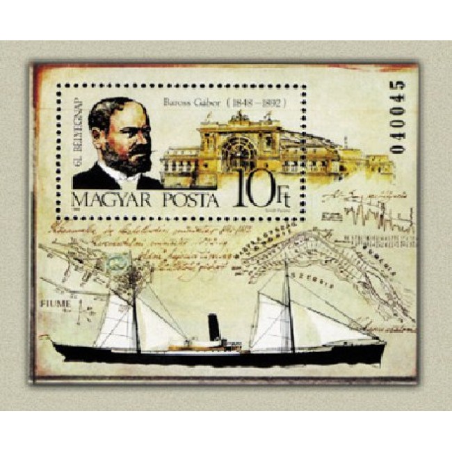 Ungaria 1988 - Ziua marcii postale, colita neuzata Ungaria 1988 - Ziua marcii postale, colita neuzata
