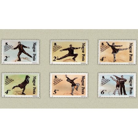 Ungaria 1988 - C.M. patinaj artistic, sport, serie neuzata Ungaria 1988 - C.M. patinaj artistic, sport, serie neuzata