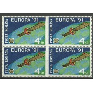 1991 - Europa CEPT, bloc de 4 neuzat