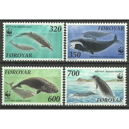 Insulele Feroe 1990 - Fauna marina WWF, serie neuzata