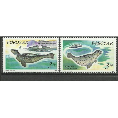 Insulele Feroe 1992 - foci, fauna, serie neuzata Insulele Feroe 1992 - foci, fauna, serie neuzata