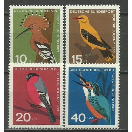 Bundes 1963 - Păsări, fauna, serie neuzata Bundes 1963 - Păsări, fauna, serie neuzata