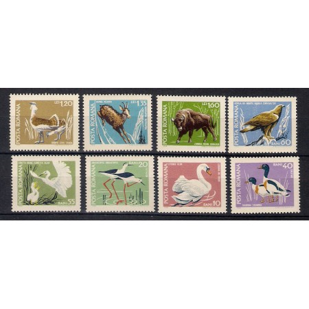 1968 - Fauna din rezervatii naturale, animale, serie neuzata 1968 - Fauna din rezervatii naturale, animale, serie neuzata