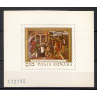 1969 - Reproduceri de arta II, colita neuzata