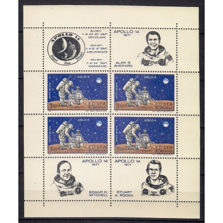 1971 - Apollo 14, bloc neuzat 1971 - Apollo 14, bloc neuzat