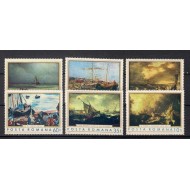 1971 - Reproduceri de arta, marina, serie neuzata