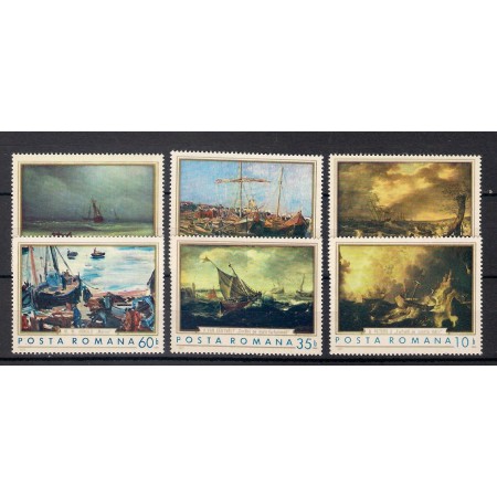 1971 - Reproduceri de arta, marina, serie neuzata 1971 - Reproduceri de arta, marina, serie neuzata