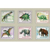 Ungaria 1990 - Animale preistorice, serie neuzata
