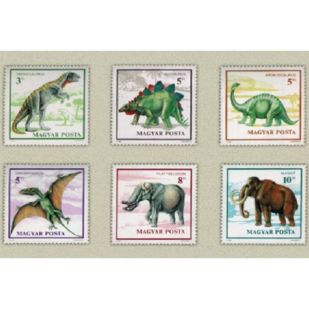 Ungaria 1990 - Animale preistorice, serie neuzata Ungaria 1990 - Animale preistorice, serie neuzata