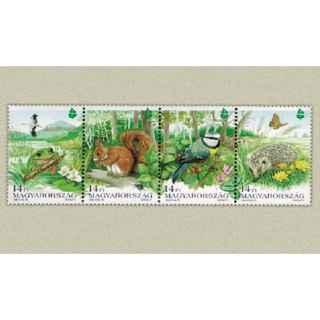 Ungaria 1995 - Fauna protejata, animale, serie neuzata Ungaria 1995 - Fauna protejata, animale, serie neuzata