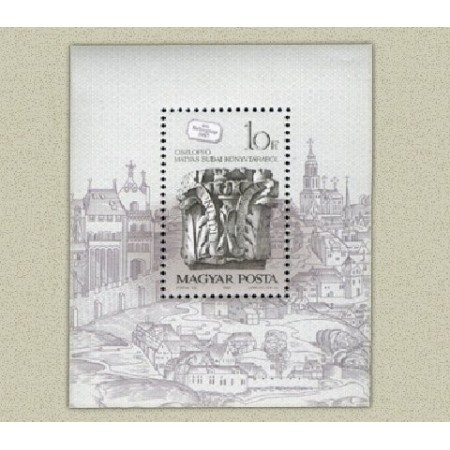 Ungaria 1987 - Ziua marcii postale, colita neuzata Ungaria 1987 - Ziua marcii postale, colita neuzata