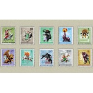 Ungaria 1965 - Circul, animale, serie neuzata