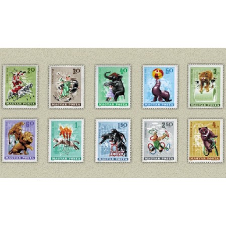 Ungaria 1965 - Circul, animale, serie neuzata