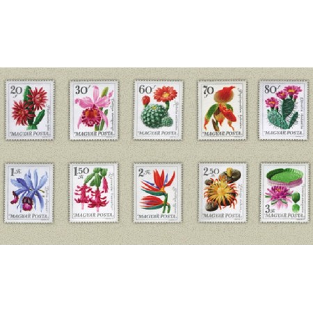 Ungaria 1965 - Flori din gradinile botanice, serie neuzata