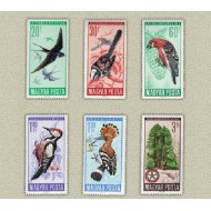 Ungaria 1966 - Pasari, serie neuzata