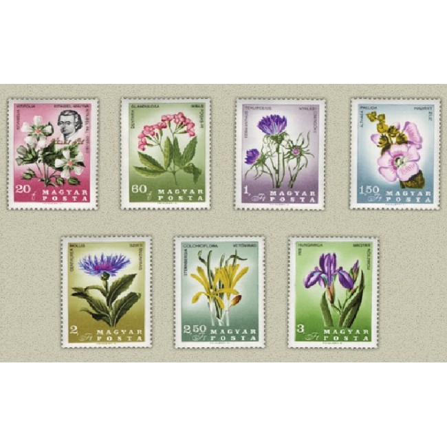 Ungaria 1967 - Flori, serie neuzata