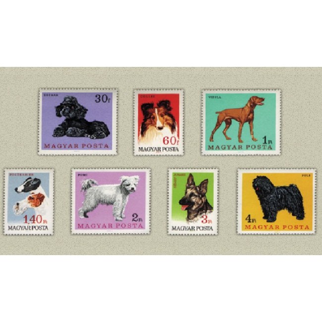 Ungaria 1967 - Caini, serie neuzata