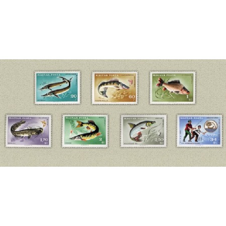 Ungaria 1967 - Pesti, pescuit, serie neuzata