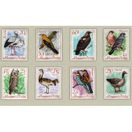 Ungaria 1968 - Pasari, serie neuzata