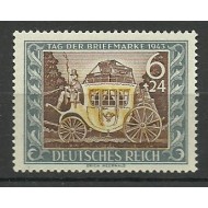 Deutsches Reich 1943 - ziua marcii postale, neuzata