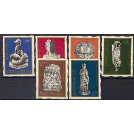 1974 - Arheologie din Romania, serie neuzata