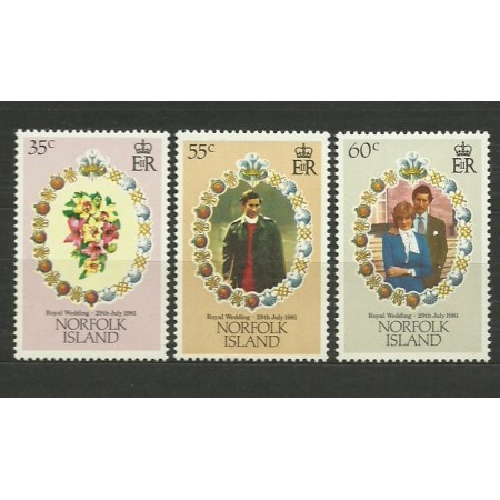 Norfolk Island 1981 - Royal Wedding, serie neuzata Norfolk Island 1981 - Royal Wedding, serie neuzata