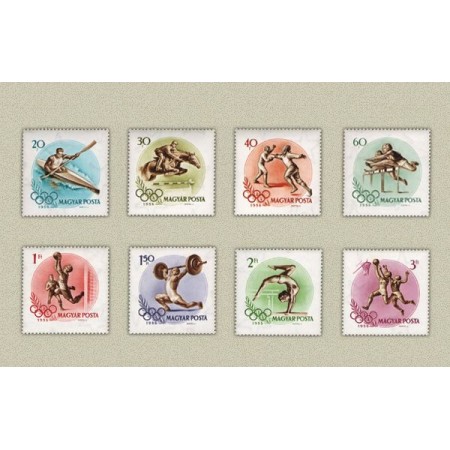 Ungaria 1956 - Jocurile Olimpice Melbourne, sport, serie neuzata