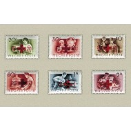 Ungaria 1957 - Crucea Rosie, supratipar, serie neuzata