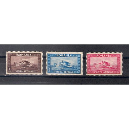 1928 - Posta aeriana C.RAIU filigran orizontal, serie neuzata